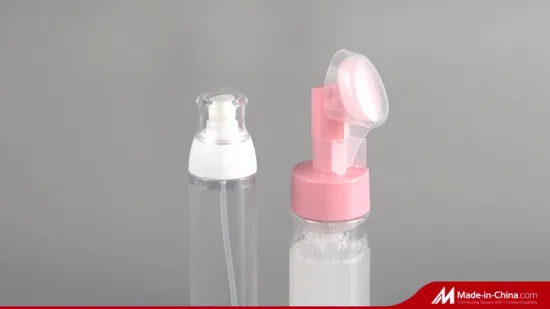 43/410 de bomba de espuma rosa de colocação de escova de silicone 0.6ml bomba de espuma plástica de escova macia