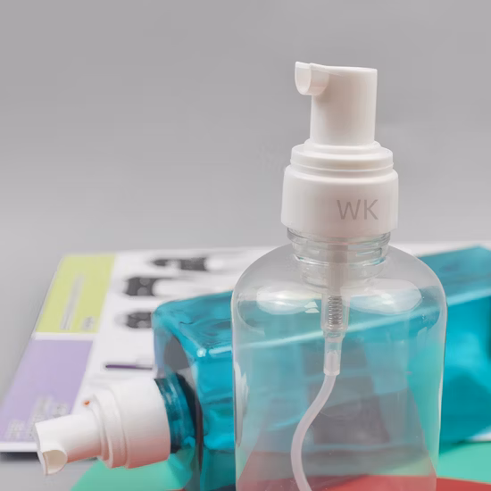 Bomba de espuma de fábrica OEM Garrafas de plástico com cores personalizadas Garrafa de bomba de espuma de espuma de mousse